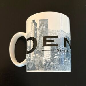 Starbucks White and Gray DENVER City Mug Skyline Series